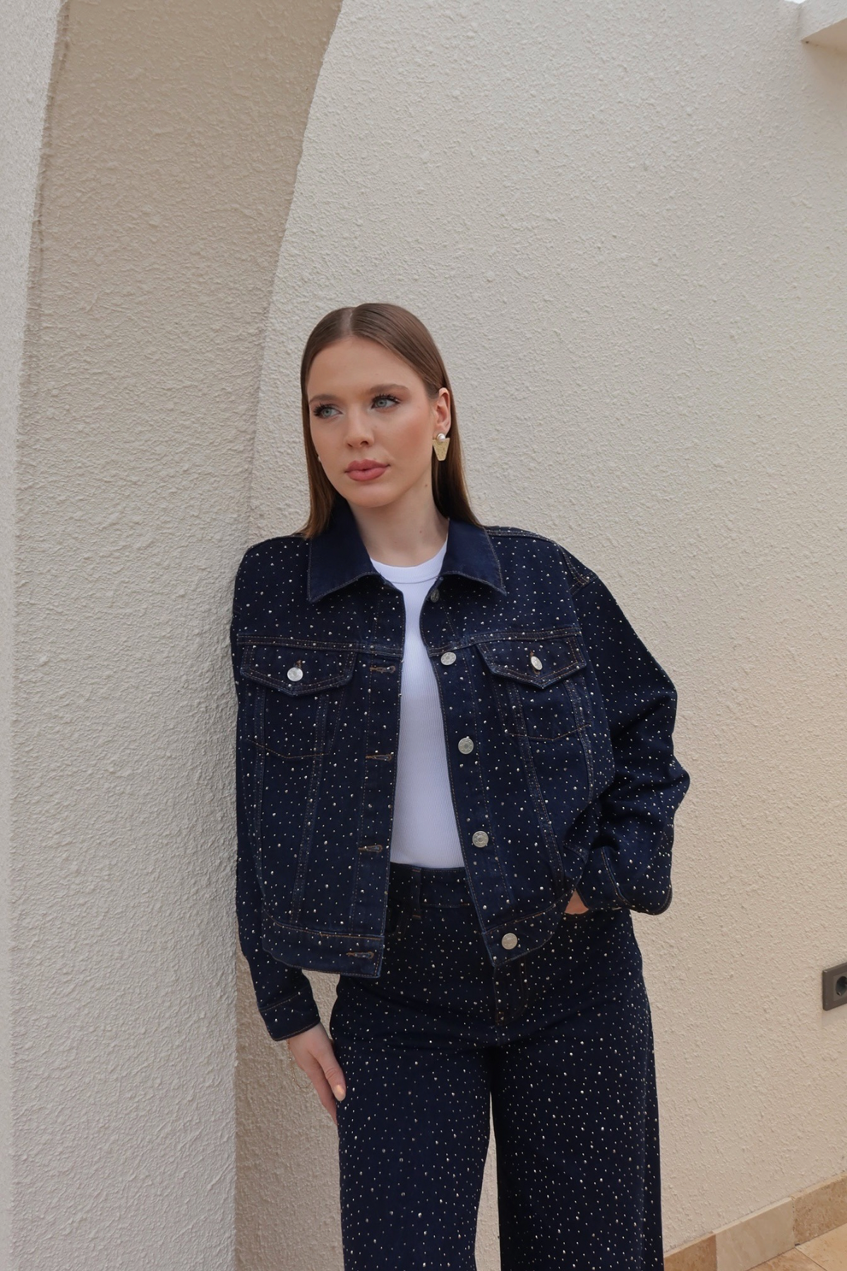 Shine Tasarım Denim Ceket Takım